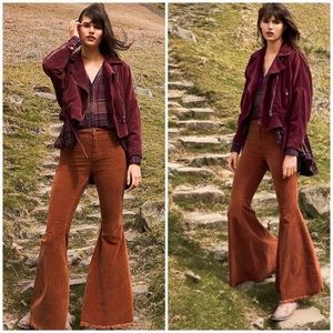 Free People Corduroy Flare Pants
